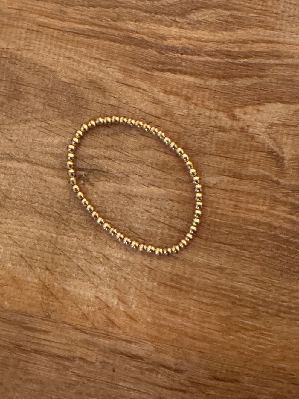 Delicate Gold Beaded Stretch Bracelet for Women